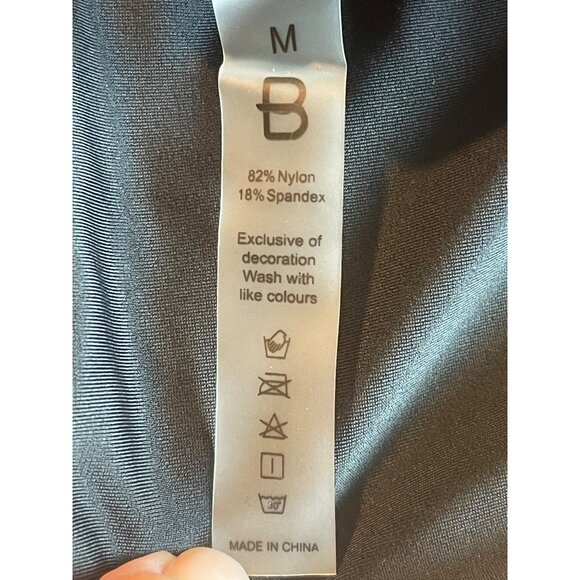 BMJL Women’s 2 Piece Bikini M Scoop Neck High Waisted Sporty Swimsuit Black Pink - Picture 5 of 7